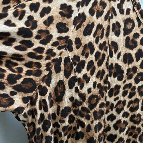 torrid Super Soft Scoop Neck Fit And Flare Long Sleeve Top animal print size 3 - Picture 5 of 6